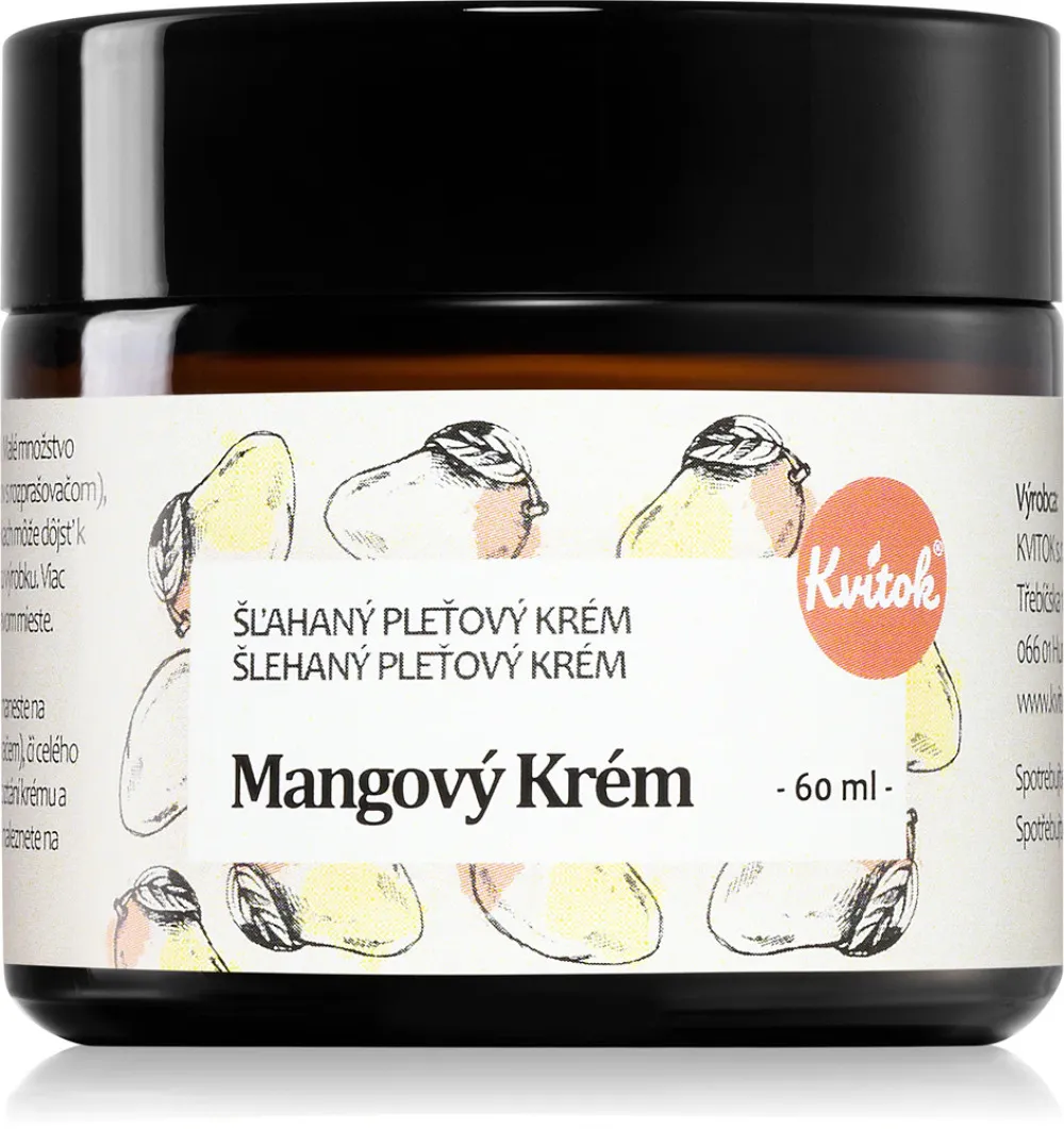 Kvitok Mango crème voor de gevoelige en droge huid (60 ml) - nieuwe formule
