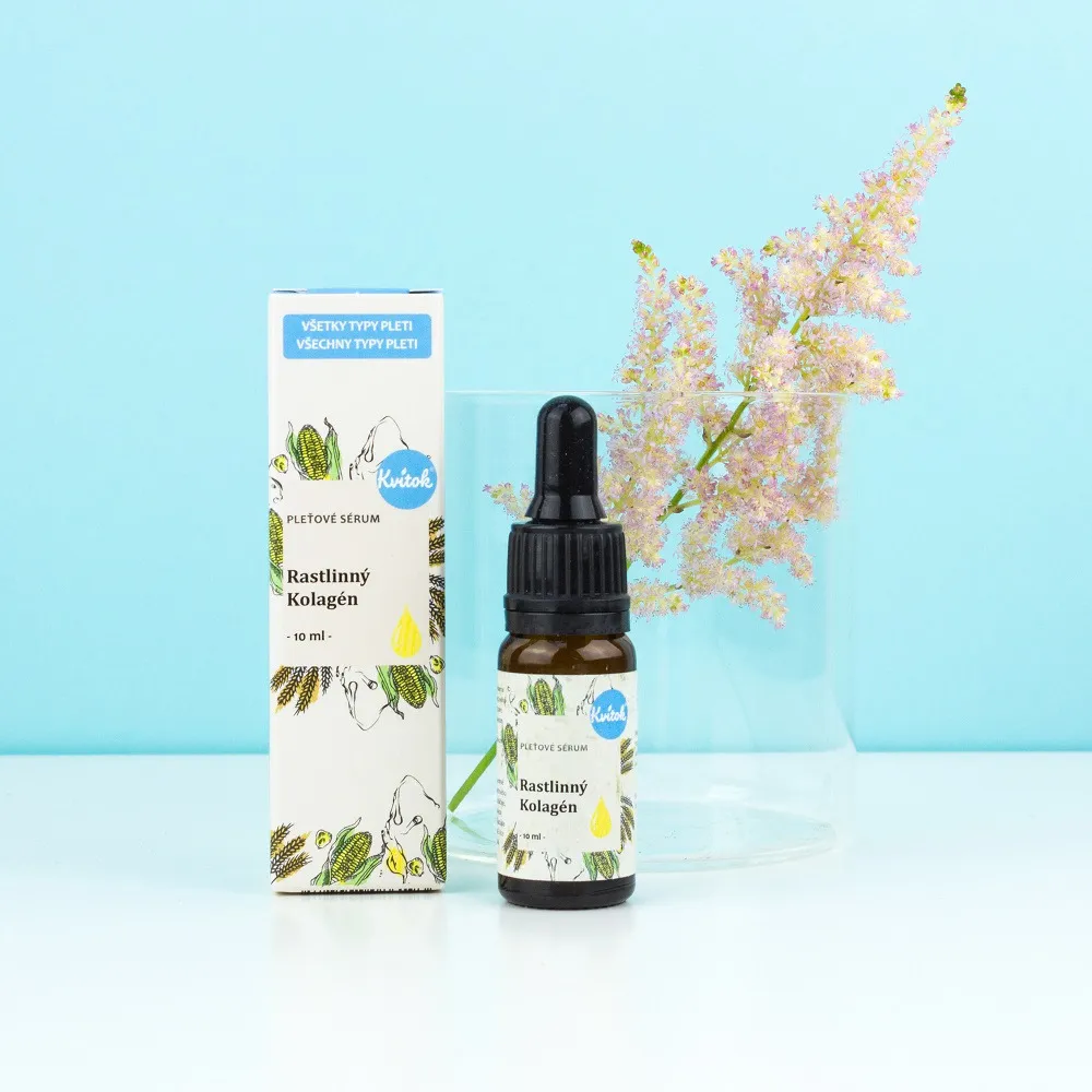 Kvitok Huidserum - Plantaardig collageen (10 ml) - egaliseert en verbetert de elasticiteit