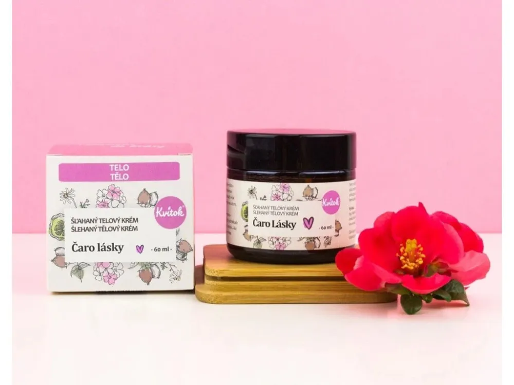Kvitok Opgeklopte lichaamscrème Magic of Love (60 ml) - voor de droge en gestresste huid