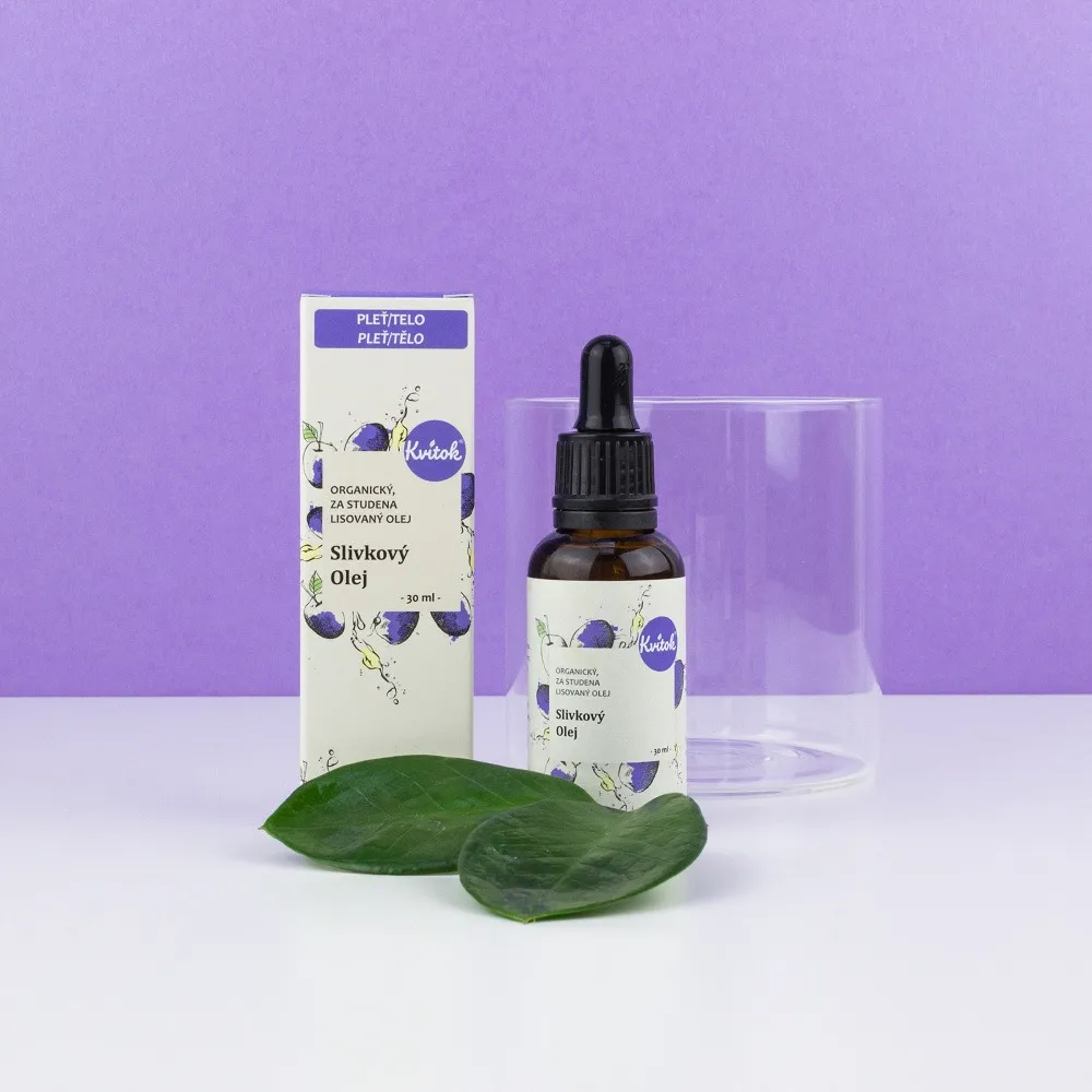 Kvitok Pruimenolie BIO (30 ml) - rijk aan antioxidanten
