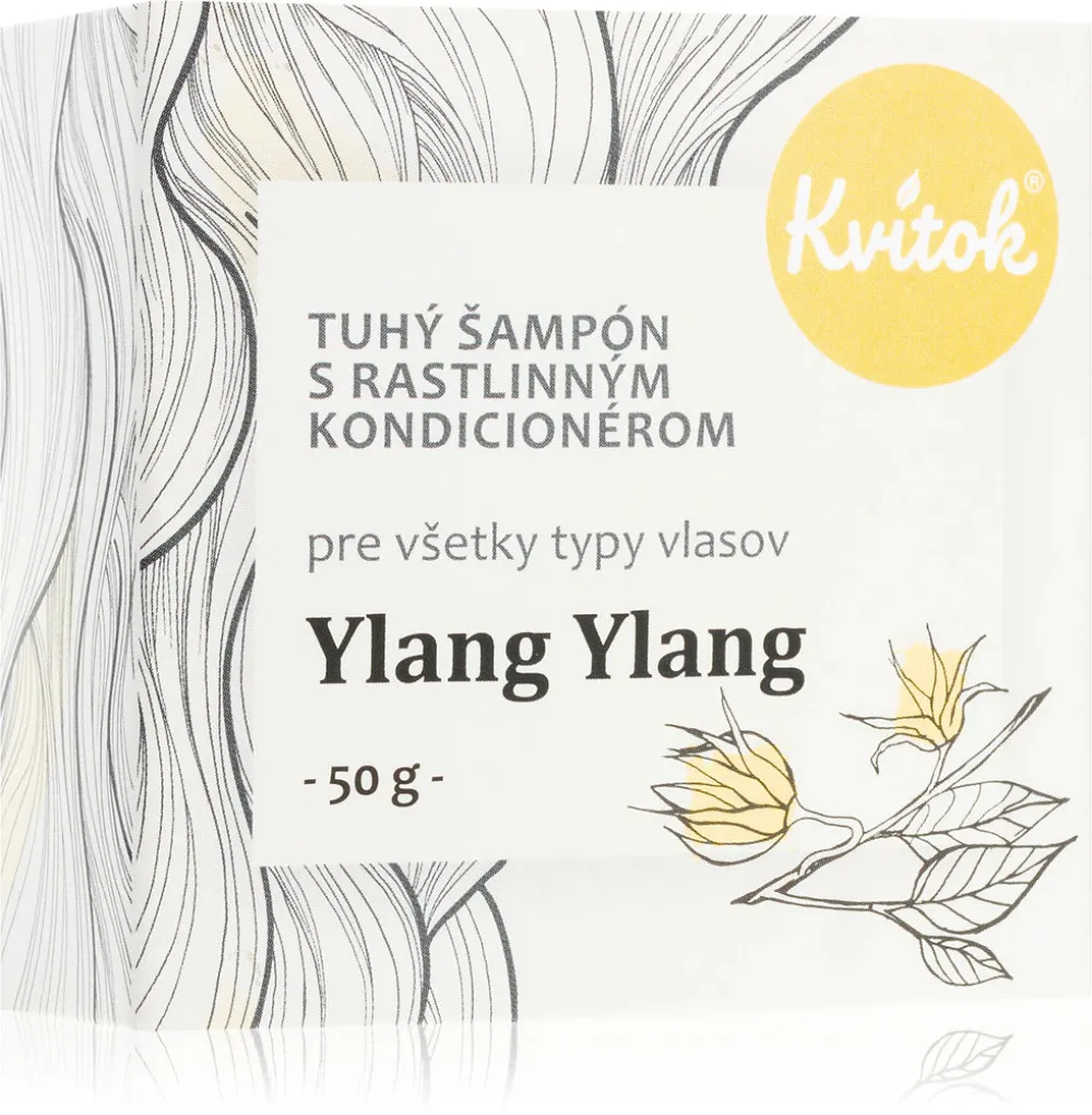 Kvitok Stugge shampoo met conditioner voor licht haar Ylang Ylang XXL (50 g) - schuimt heerlijk