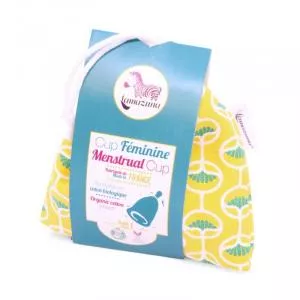 Lamazuna Menstruatiecup in geel S - platina geharde silicone