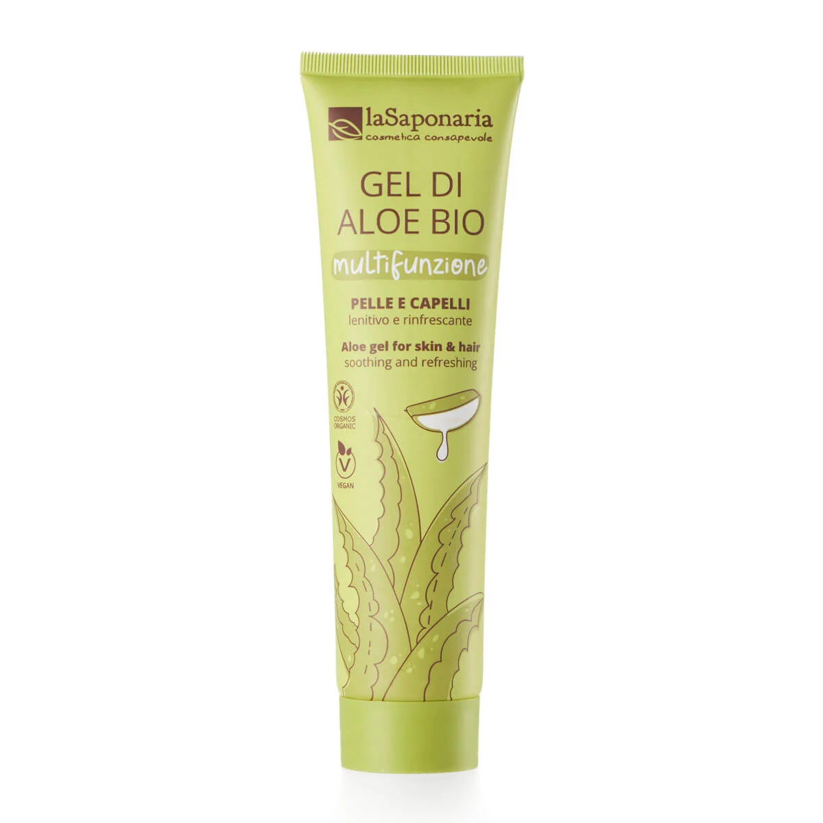 laSaponaria Aloë vera gel voor lichaam en haar BIO (150 ml) - universele alleskunner