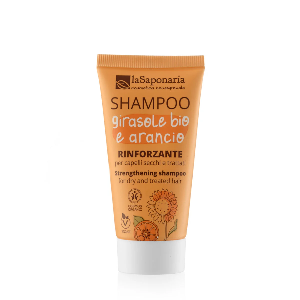 laSaponaria Shampoo met zonnebloem en zoete sinaasappel BIO 30 ml