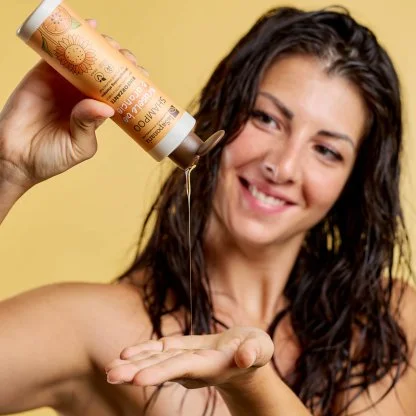 laSaponaria Shampoo met zonnebloem en zoete sinaasappel BIO 30 ml