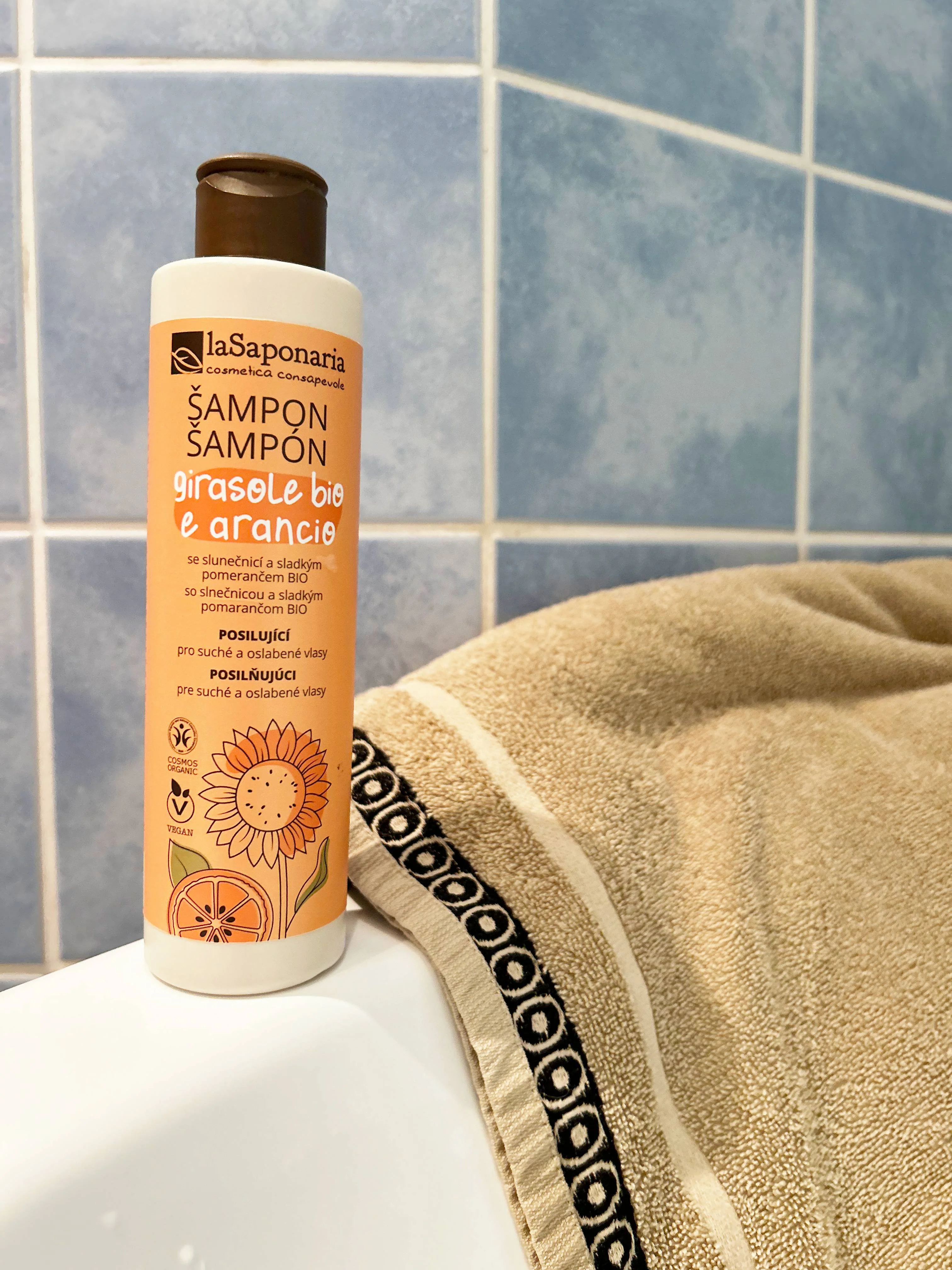 laSaponaria Shampoo met zonnebloem en zoete sinaasappel BIO 30 ml