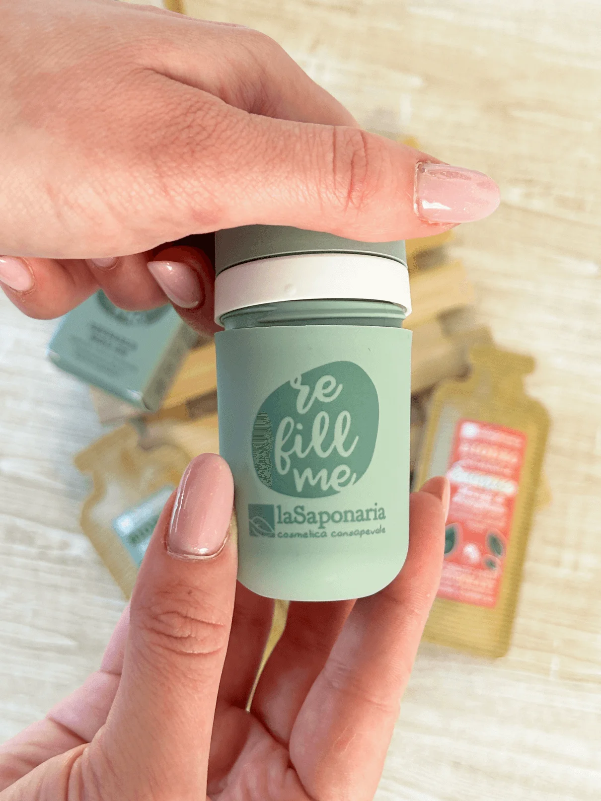 laSaponaria Applicator voor roll-on deodorant - navulbaar - duurzame oplossing