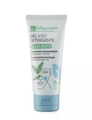 laSaponaria Deep Pure BIO gezichtsreinigingsgel (100 ml) - geschikt voor gemengde en vette huid