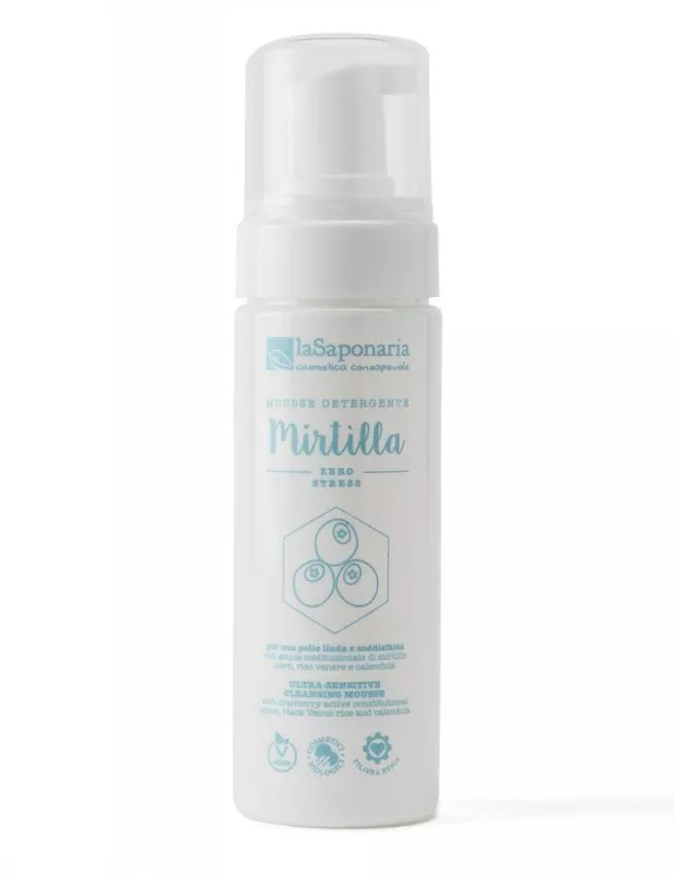 laSaponaria Extra zacht reinigend schuim voor de gevoelige huid BIO (150 ml)