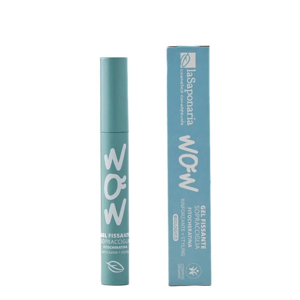 laSaponaria Wenkbrauwgel met BIO Phyto-keratine - transparant (10 ml) - fixeert de wenkbrauwvorm