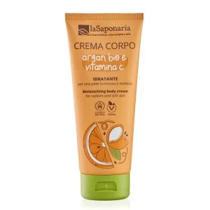 laSaponaria Hydraterende lichaamscrème met biologische arganolie en vit. C 200 ml - voor een stralende en zijdezachte huid