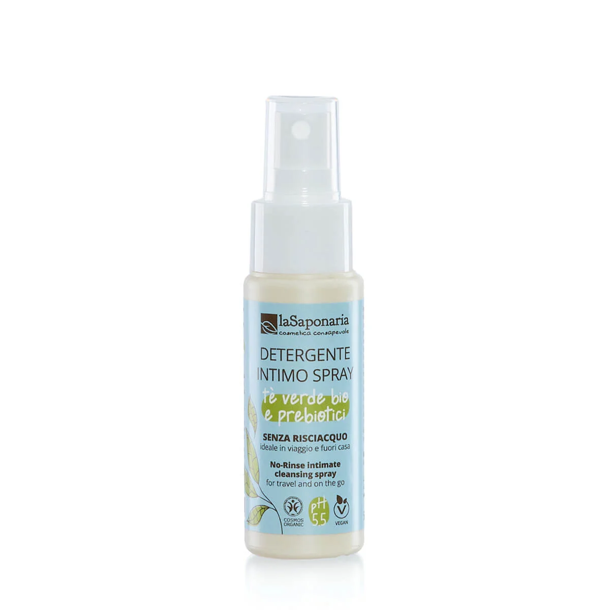 laSaponaria Intieme spray zonder afspoelen met BIO groene thee (50 ml) - snelle intieme hygiëne altijd en overal
