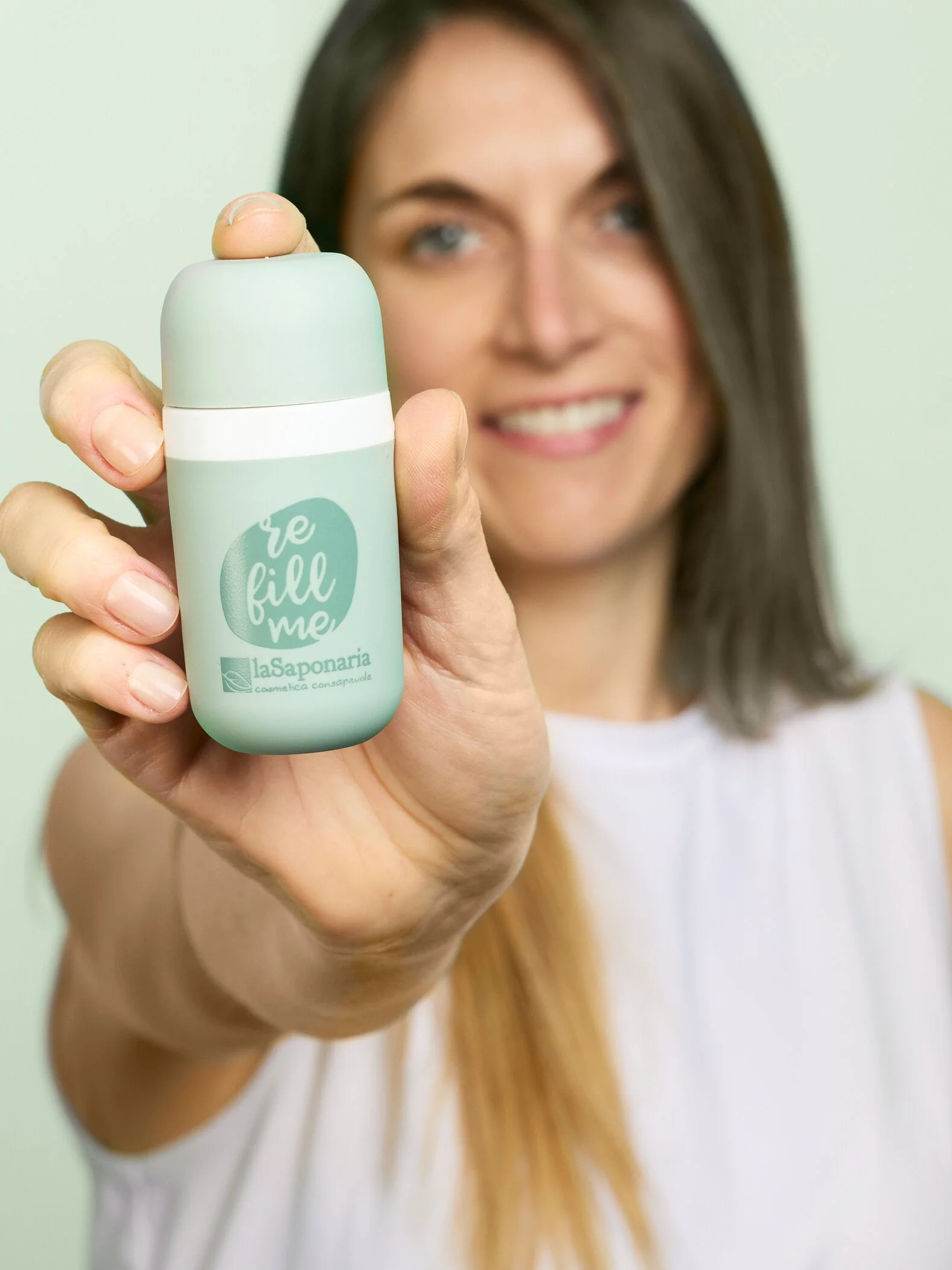 laSaponaria Navulling voor de Grace roll-on deodorant - ongeparfumeerd BIO (40 ml) - voor de gevoelige huid