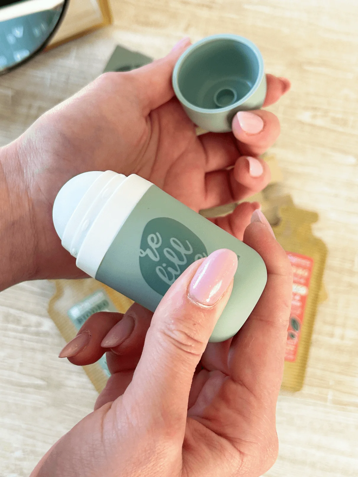 laSaponaria Navulling voor Sunrise roll-on deodorant - Mango & Grapefruit BIO (40 ml) - tropische geur