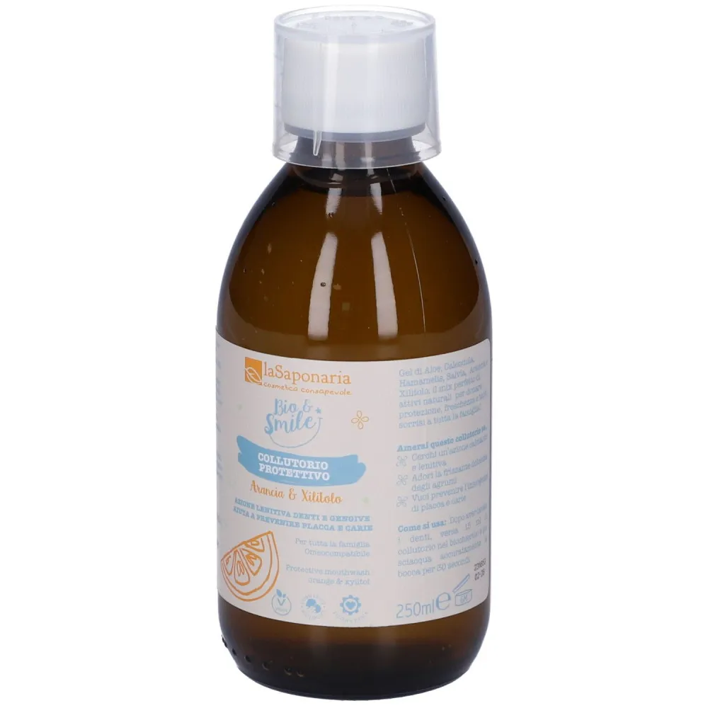 laSaponaria Beschermend mondwater met sinaasappel en xylitol BIO (250 ml)