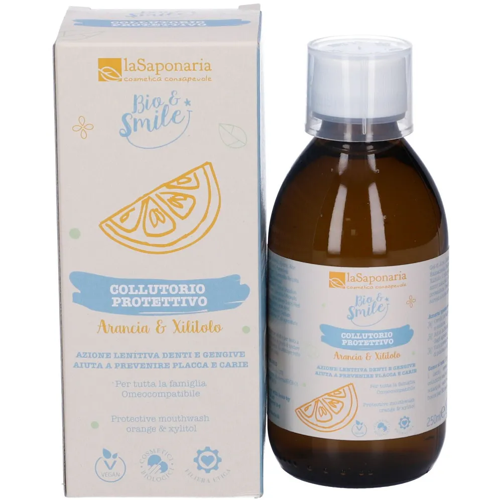 laSaponaria Beschermend mondwater met sinaasappel en xylitol BIO (250 ml)