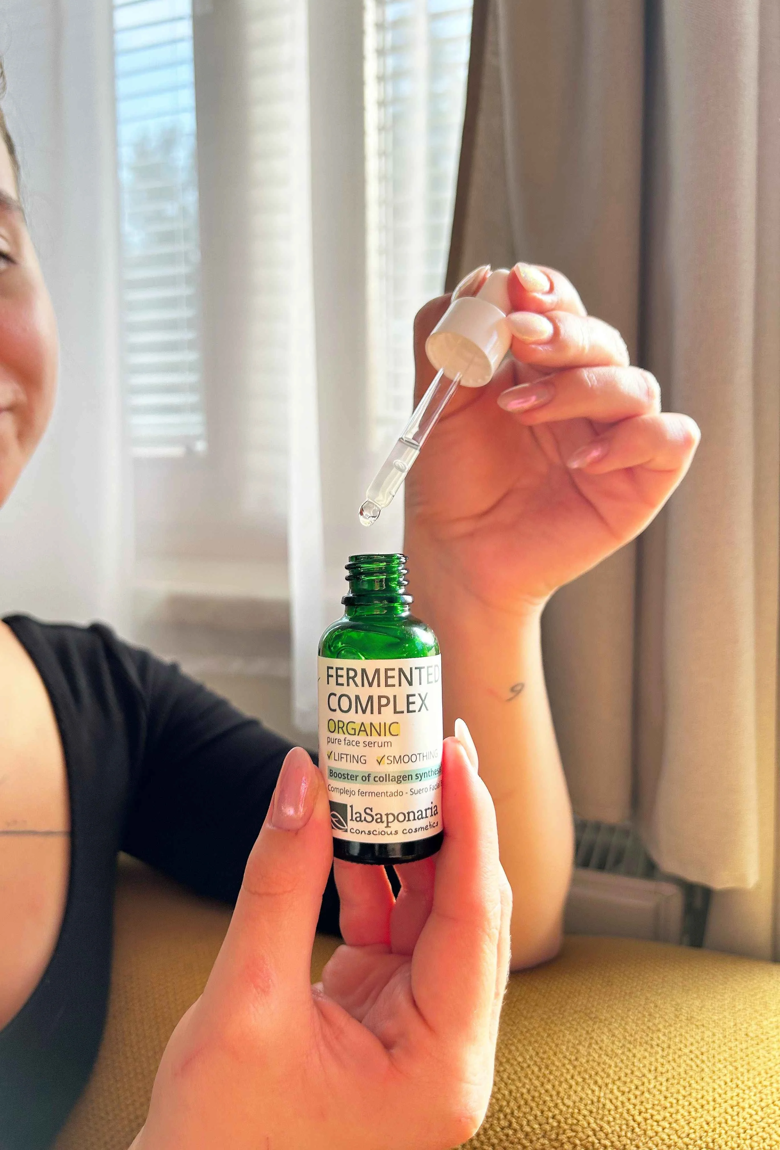 laSaponaria Gezichtsserum - Gefermenteerd BIO-complex (30 ml) - voor een soepelere, stralendere en gladdere huid