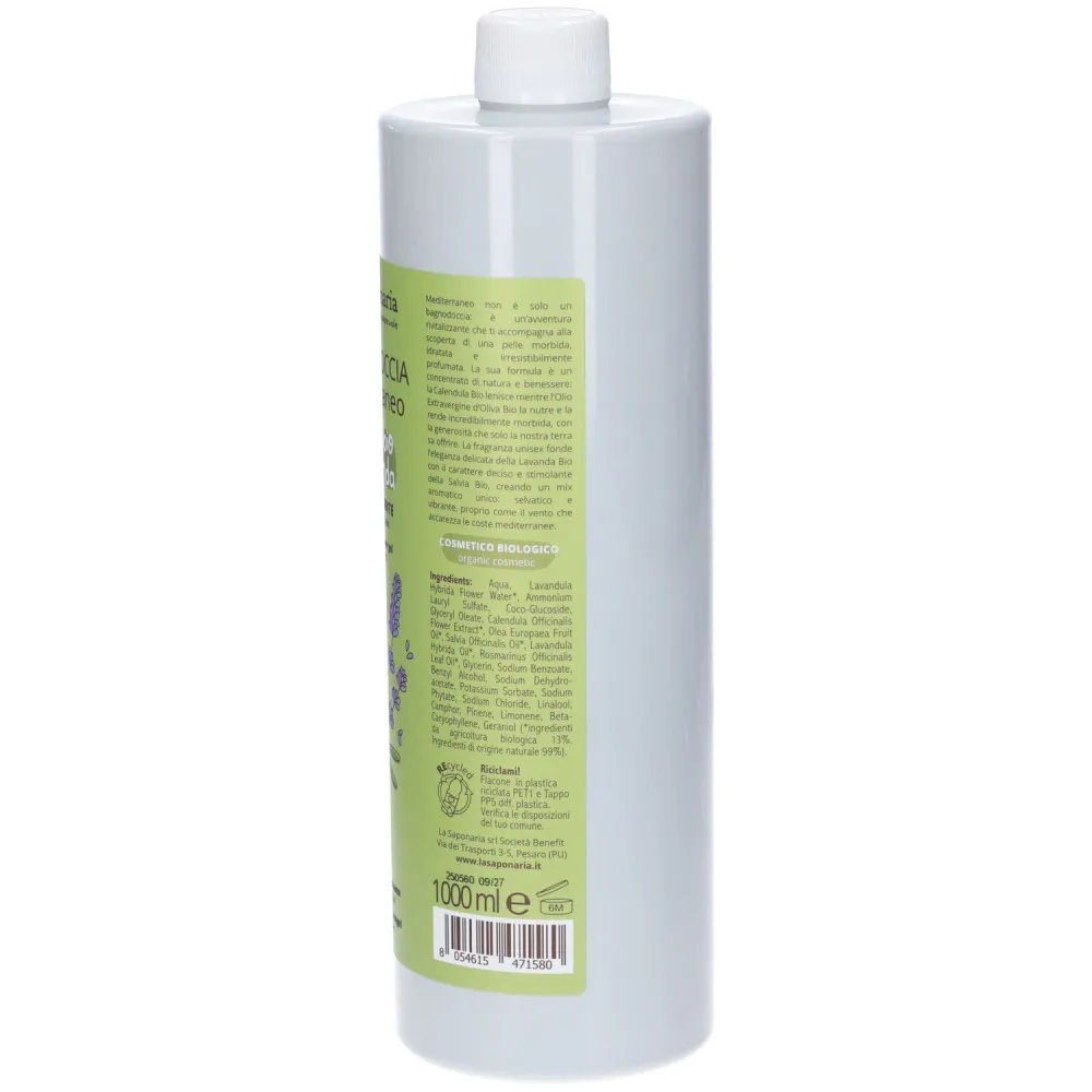 laSaponaria Mediterrane douchegel BIO Maxi (1 l) - met mediterrane kruiden