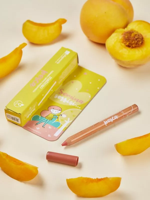 laSaponaria Getinte lippenbalsem in potloodvorm Maticao - Perzik (2,5 g)