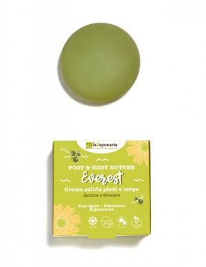 laSaponaria Everest Solid Foot and Body Butter (80 ml) - voor een gevoel van verlichting en lichte voeten