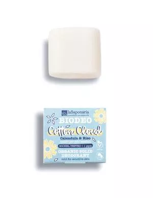 laSaponaria Vaste deodorant Cotton Cloud BIO (40 g) - zonder parfum en zuiveringszout