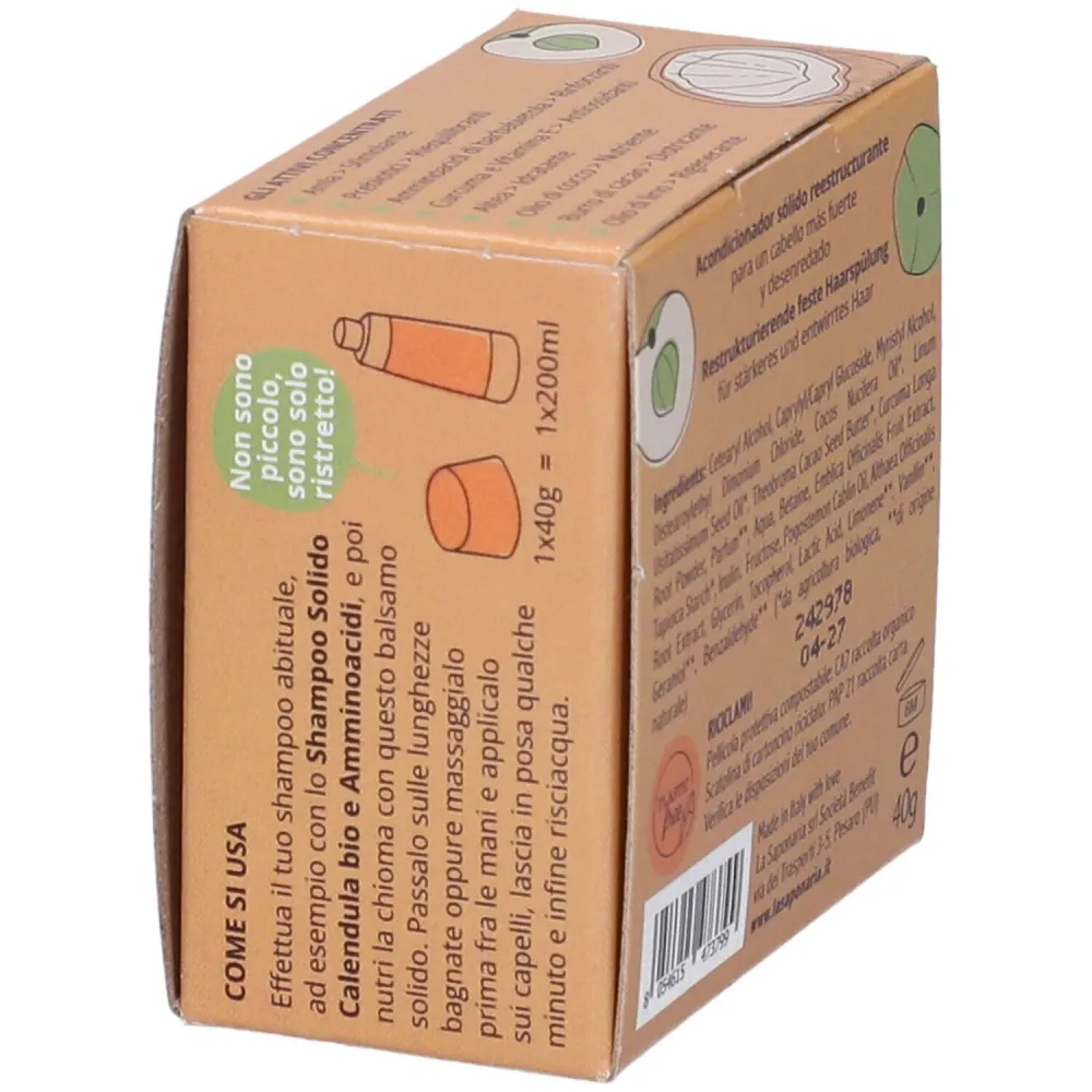 laSaponaria Stijve conditioner voor versteviging en vernieuwing BIO (40 g)