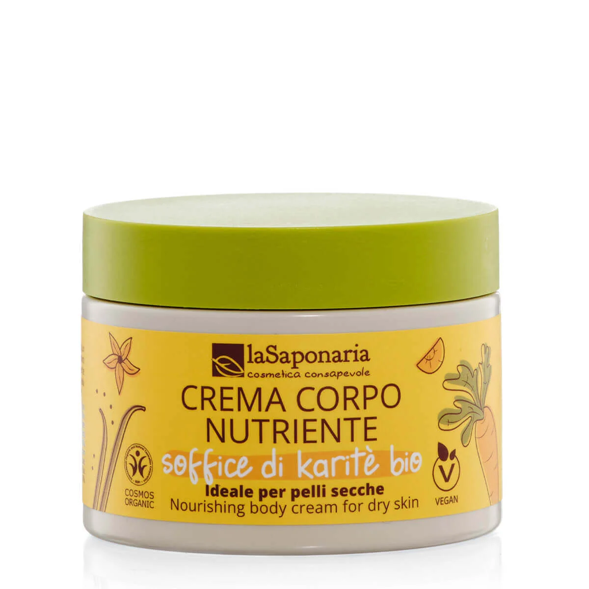 laSaponaria Voedende bodycrème met biologische sheaboter (200 ml) - ideaal voor de droge huid