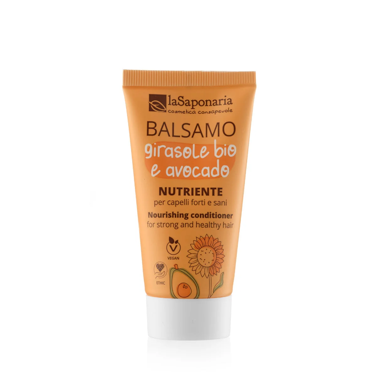 laSaponaria Voedende conditioner met zonnebloem en avocado voor droog en beschadigd haar 30 ml