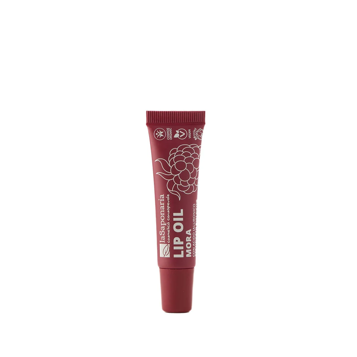 laSaponaria Voedende lipolie met biologische braam - Intense Blackberry (12 ml) - voor glanzende en intens gevoede lippen