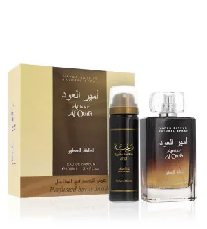 Lattafa Ameer Al Oudh geschenkset unisex eau de parfum 100 ml + deodorant 50 ml