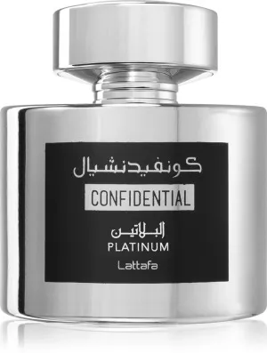 Lattafa Confidential Platinum eau de parfum voor mannen 100 ml
