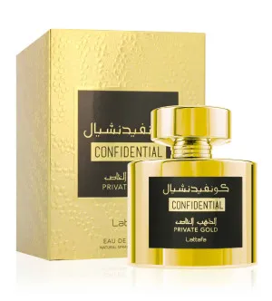 Lattafa Confidential Private Gold parfumwater unisex 100 ml