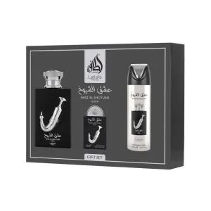 Lattafa Pride Ishq Al Shuyukh Silver EDP 100 ml + EDP 20 ml + DEO in spray 200 ml UNISEX