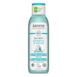 Lavera Basis Sensitive Douchegel voor lichaam en haar 2-in-1 250 ml - ook voor de gevoelige huid