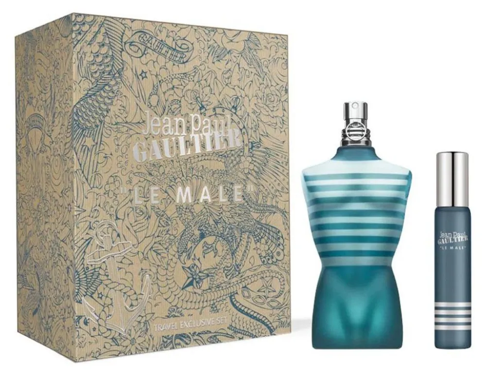 Le Male 125 ml + EDT Eau de Toilette voor heren 20 ml