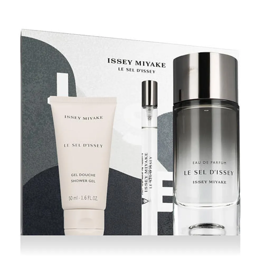 Le Sel d’Issey eau de parfum voor heren 100 ml + EDP MINI 10 ml + douchegel 50 ml