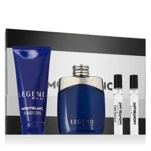 Montblanc Legend Blue 100 ml + SG voor lichaam en haar 100 ml + EDP MINI 2 x eau de parfum voor heren