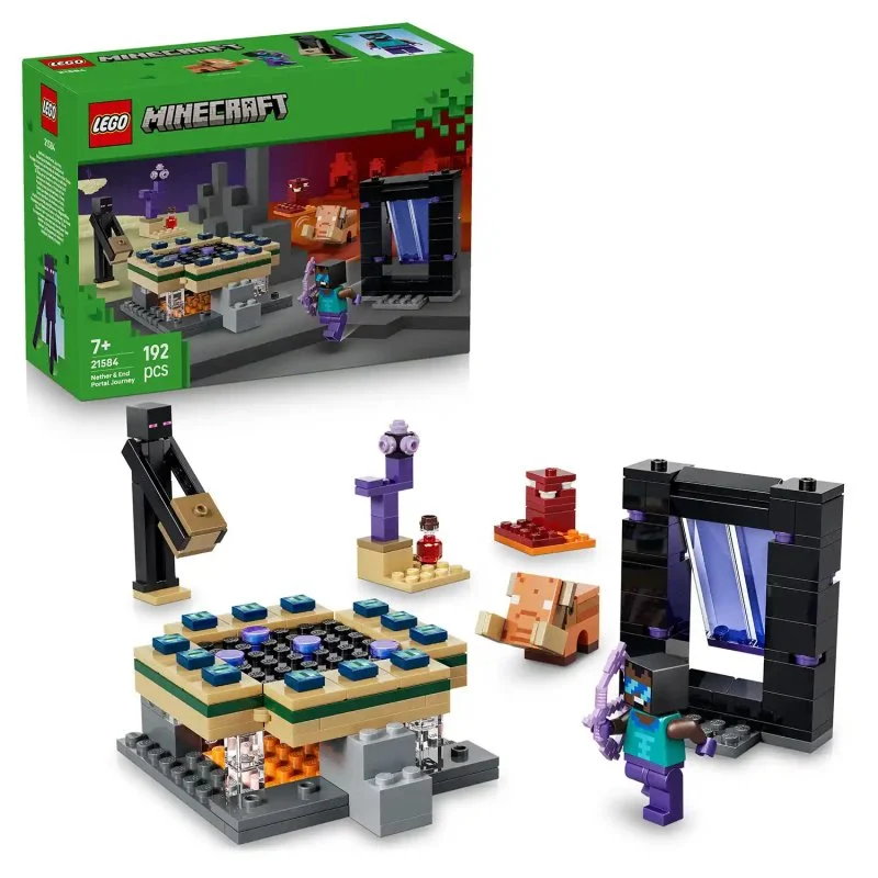 Minecraft® 21584 Reis door het portaal naar de Nether en de End