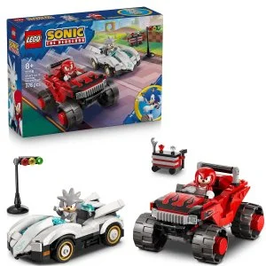 LEGO® Sonic the Hedgehog™ 77118 Silver en zijn auto vs. Knuckles en zijn monstertruck