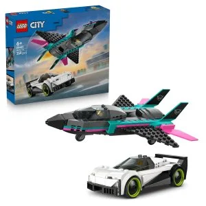 LEGO® City 60489 Straalvliegtuig vs. auto