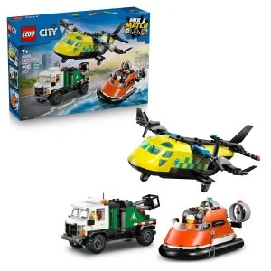LEGO® City 60505 Remix: Vliegtuig, servicewagen en hovercraft