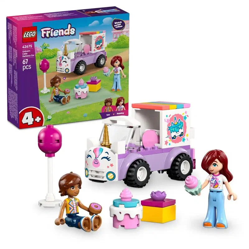 Friends 42675 Eenhoornbezorgauto met taart
