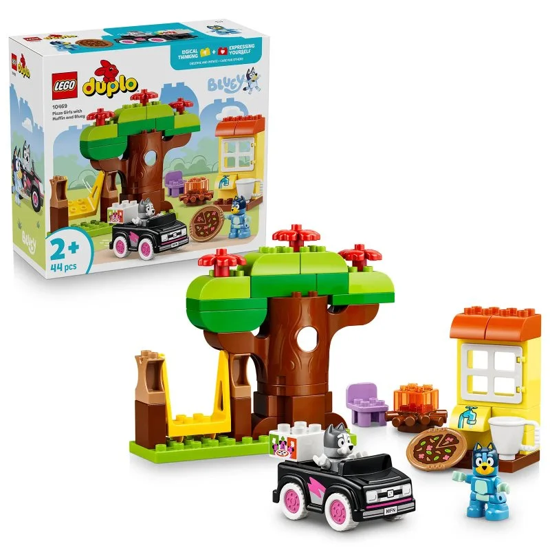 DUPLO® 10469 Muffin, Bluey en pizzabezorging
