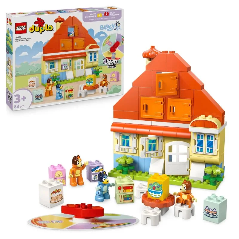 DUPLO® 10459 Bluey's huis en memoryspel