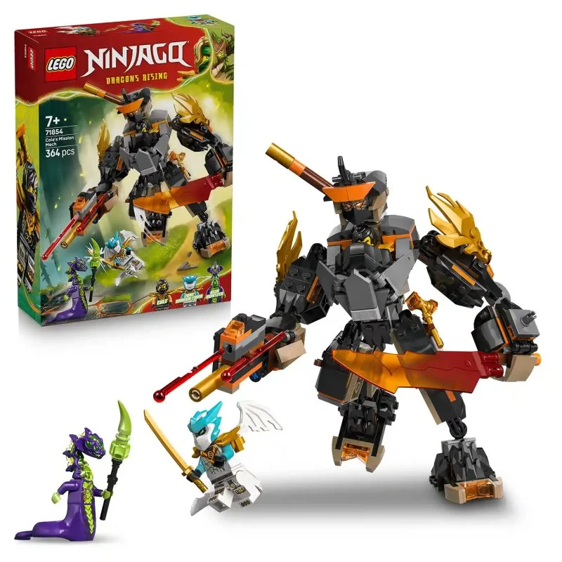 NINJAGO® 71854 Coles expeditierobot en Draak Zane