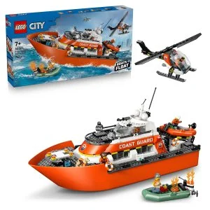 LEGO® City 60504 Reddingsboot van de kustwacht en helikopter