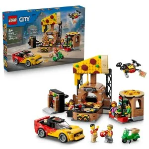 LEGO® City 60496 Pizzabezorging en voertuigen