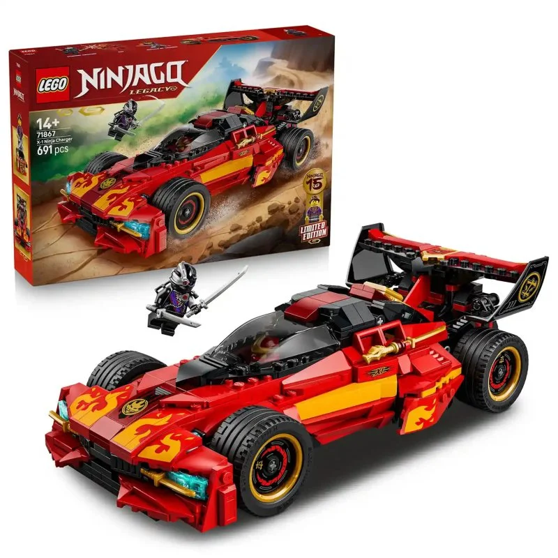 NINJAGO® 71867 Kai's rode racewagen: 15 jaar NINJAGO