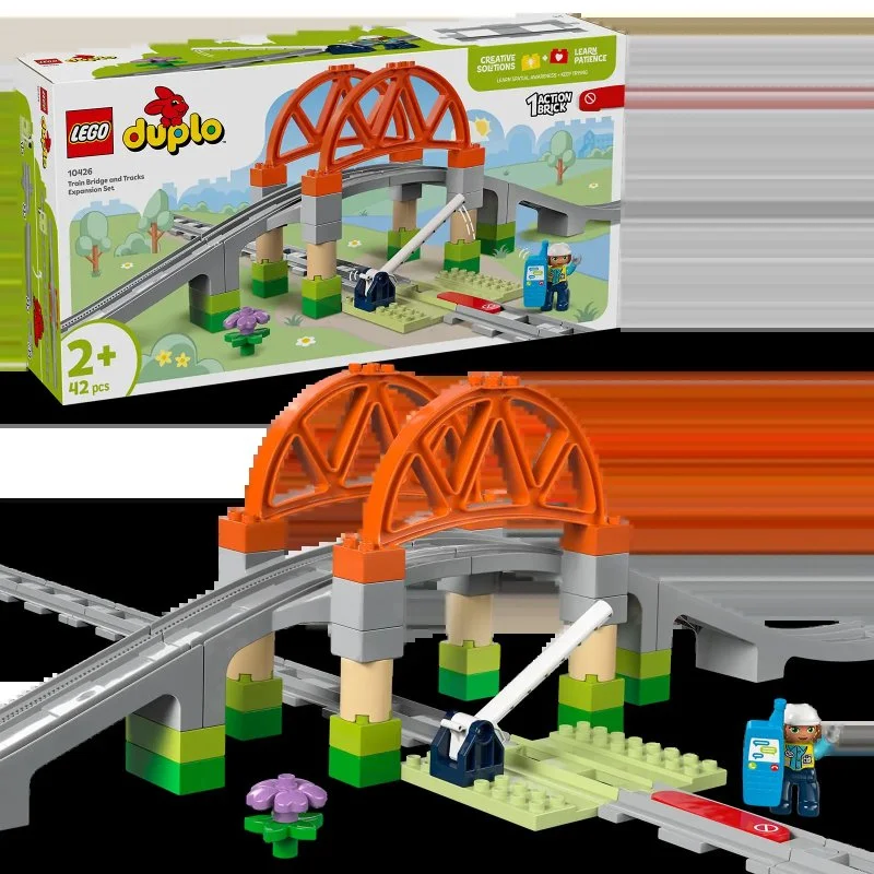 DUPLO® 10426 Treinbrug en rails – uitbreidingsset