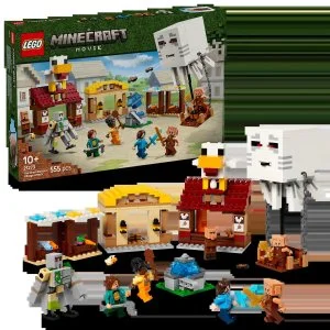 LEGO® Minecraft® 21273 Ballon in de vorm van een zeeduivel en aanval op het dorp